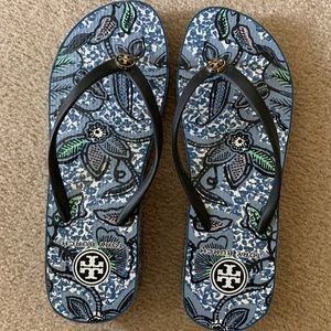 Tory Burch Printed Wedge Flip-flop